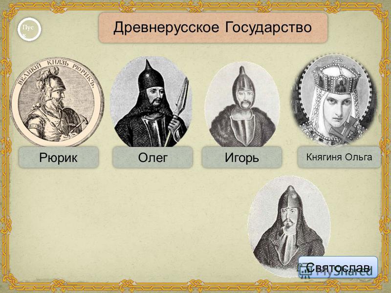Первые 5 русских князей. Рюрик основатель династии Рюриковичей. Князья Руси с Рюрика.