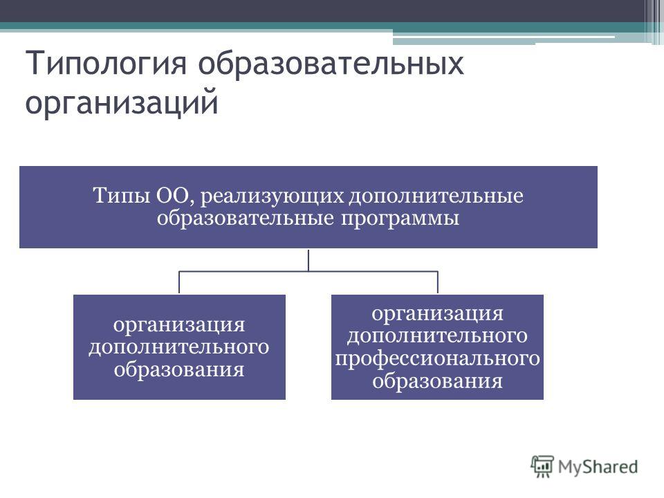 Типы образовательных отношений. Типология образования. Типология образовательных организаций России схема.