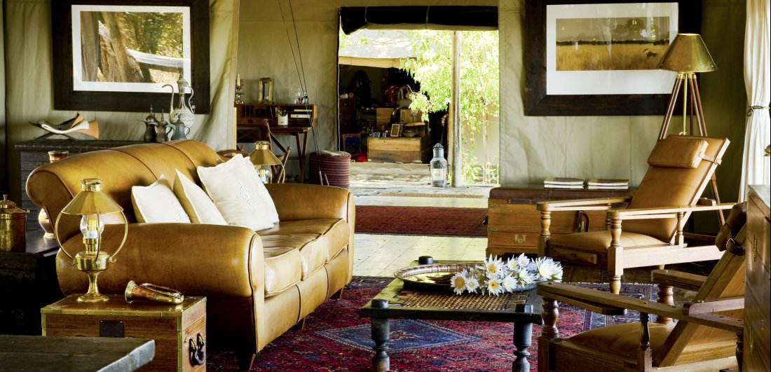 zarafa luxury botswana safari main lounge