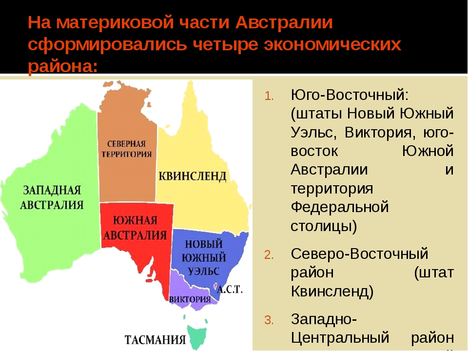 Австралийский союз какие страны. Экономические районы Австралии на карте. Главные экономические районы Австралии. Экономическое районирование Австралии. Хозяйственные районы Австралии карта.