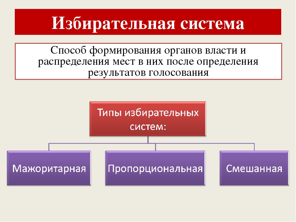 Какие избирательные системы существуют на выборах