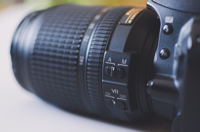 A close up of a camera lens for learning DSLR basics