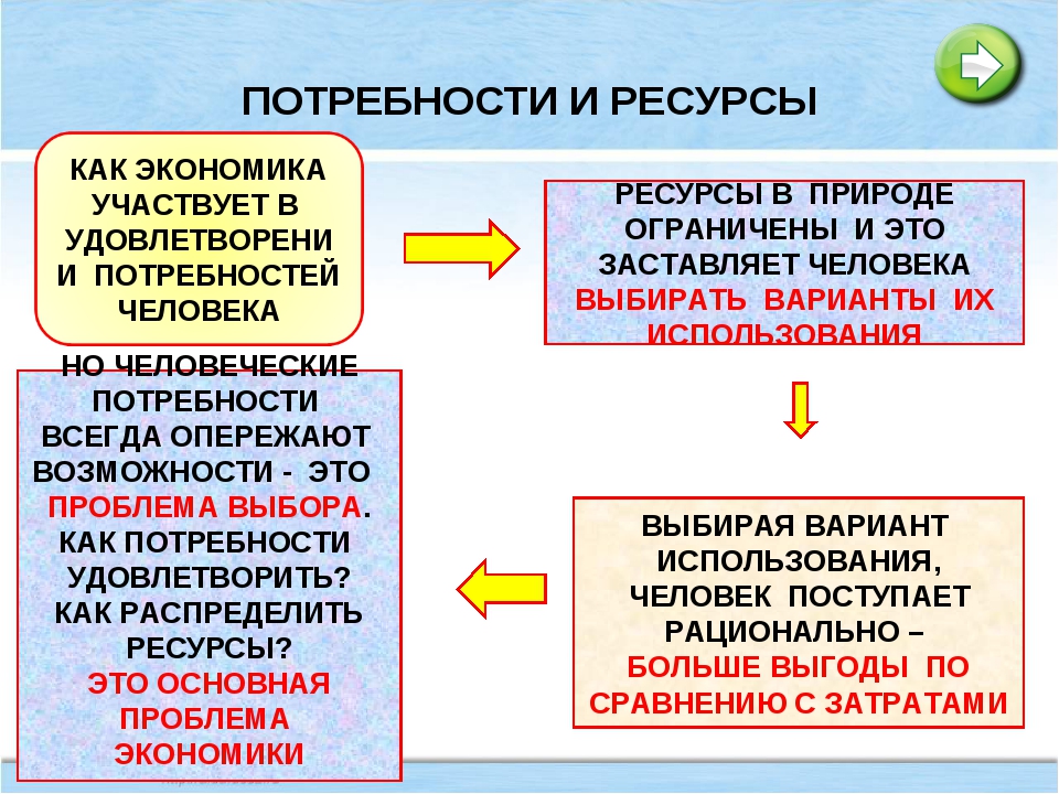 Проблемы экономики удовлетворение