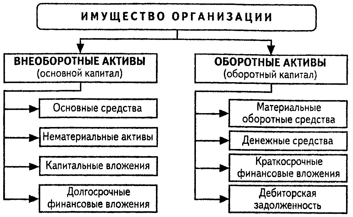 Виды имущества схема