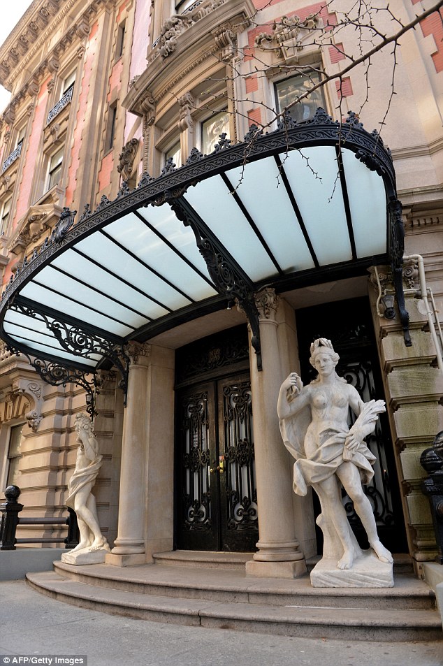 Princely: Known as the Benjamin N. and Sarah Duke House, or the Duke-Semans Mansion, the century-old palatial home at 1009 Fifth Avenue has eight floors and measures about 20,000 square feet