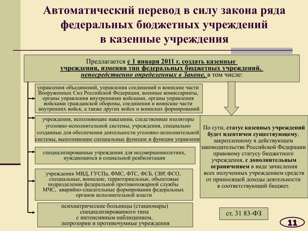 Фз о системе исполнительной власти. Типы бюджетных организаций ФЗ. Органы управления казенного учреждения. Цели создания казенного учреждения. Исполнительный орган бюджетного учреждения.