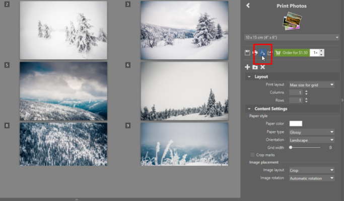 How to Print Multiple Photos on One Page: saving photos for printing in PDF.