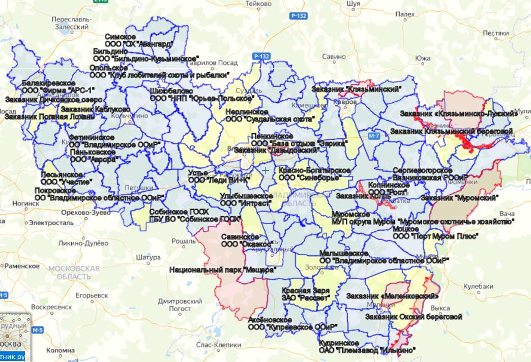 Владимирские охотхозяйства. Охотугодья Владимирской области карта. Карта охотугодий Ленинградской области. Карта охотничьих угодий Владимирской области. Охотхозяйства Владимирской области на карте.