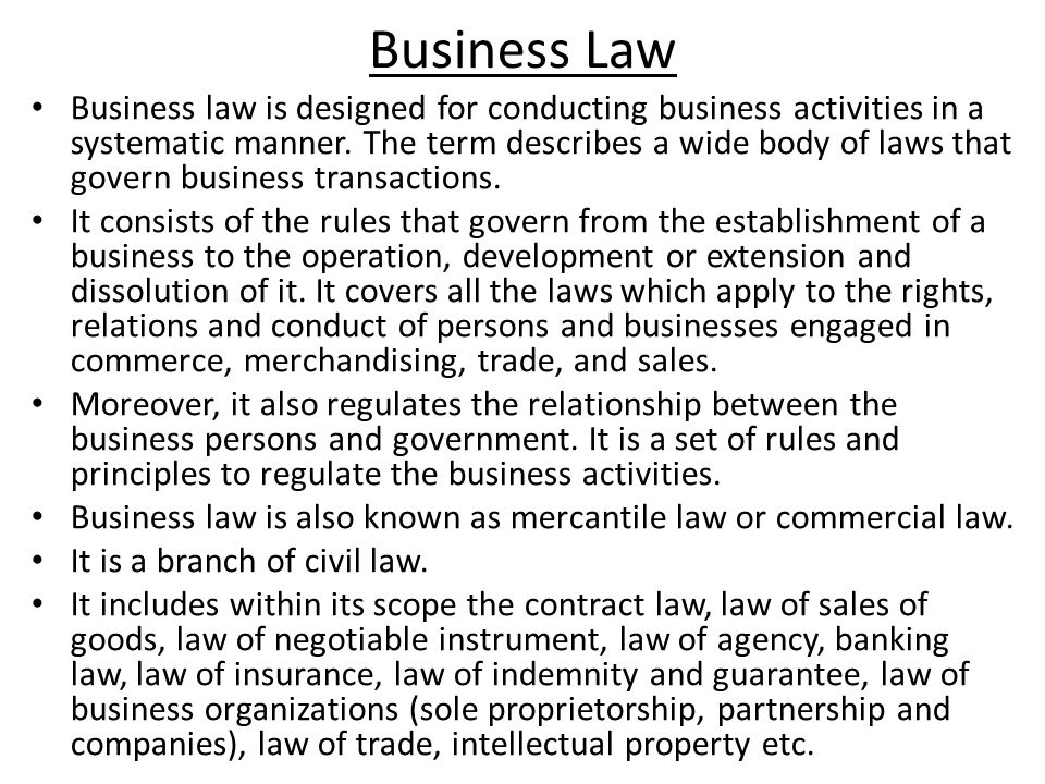 Business Law