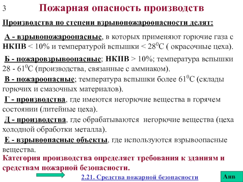 Степени опасности производства. Пожарная опасность веществ. Пожарная опасность производства. Класс пожарной опасности веществ. Классификация объектов по степени пожарной опасности.