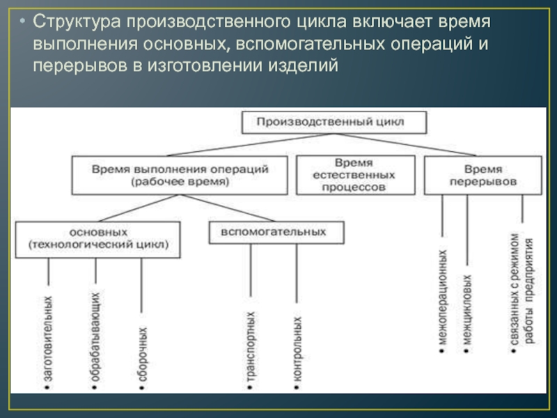 Вид производственного цикла. Стадии производственного цикла. Элементы структуры производственного цикла. Производственный процесс и цикл. Назовите основные элементы производственного цикла.