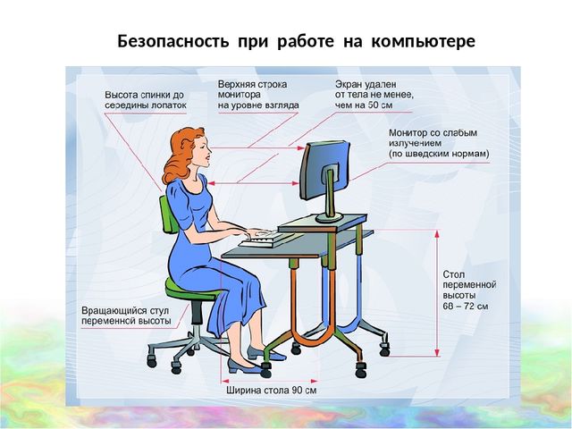 Что является вредным для человека при работе за компьютером кроссворд