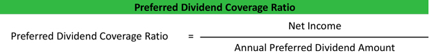 Preferred Dividend Coverage Ratio Formula