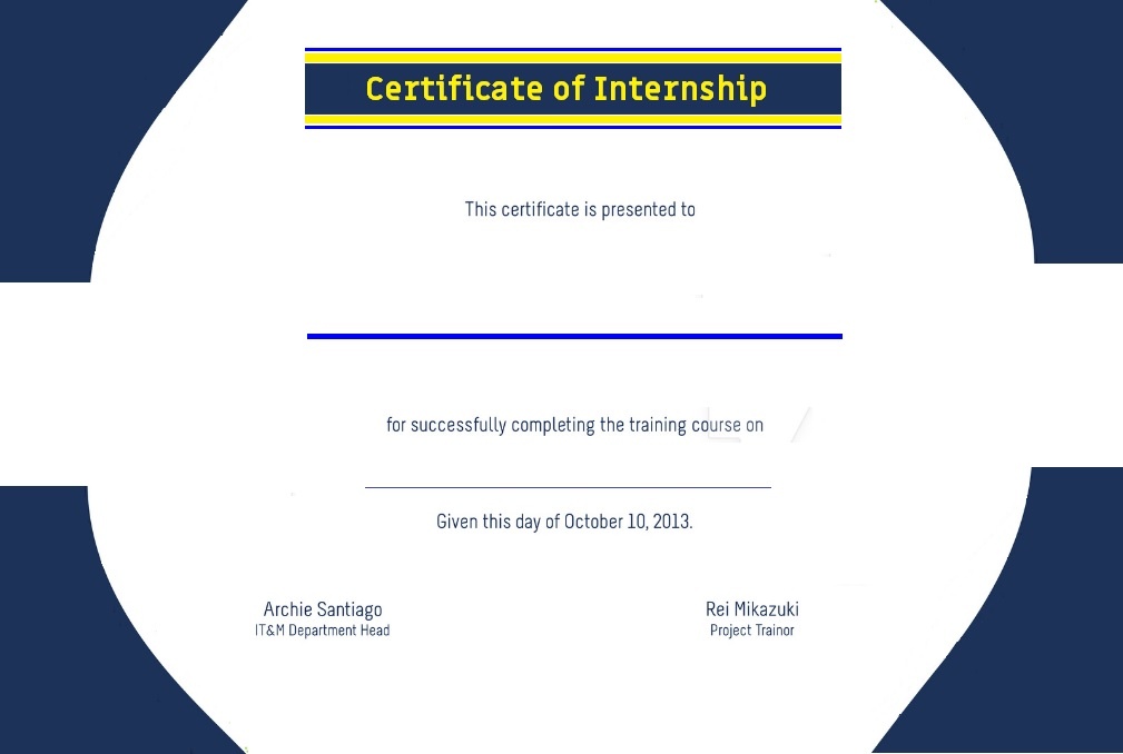 Internship Certificate 8