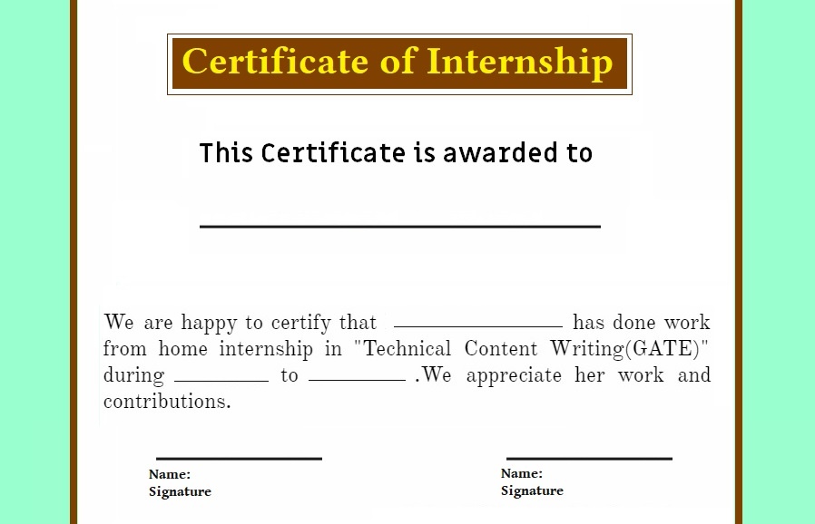 Internship Certificate 9