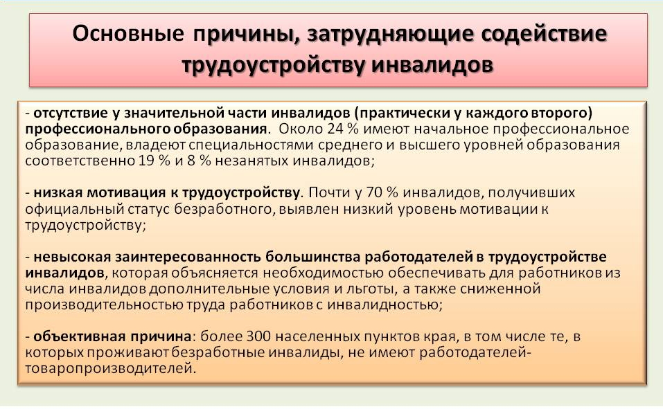 Проблемы инвалидов в современном обществе