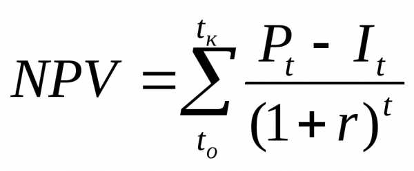 В чем суть в чистой текущей стоимости проекта npv