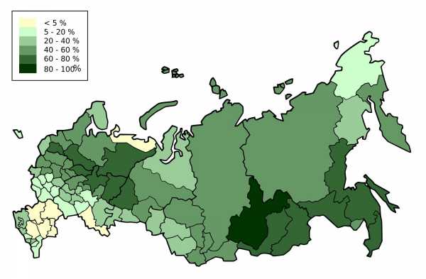 Карта типов лесов россии